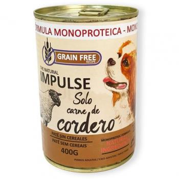 Impulse Dog Paté de Cordero 97% - Lata de 400g