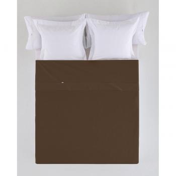 Sábana Encimera Alexandra House Living Marrón Chocolate 260 x 280 cm