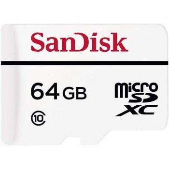 SanDisk High Endurance MicroSDXC Tarjeta de Memoria 64GB Clase 10 con Adaptador SD