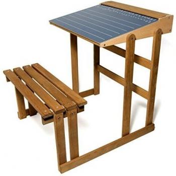 School SchoolJ8862 - Escritorio de Madera de Roble, Multicolor