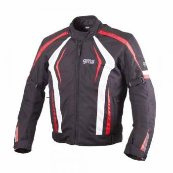 Chaqueta de Moto GMS Sport Blouson Pace Negro-Rojo-Blanco
