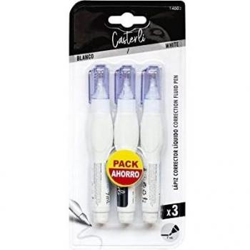 Casterli - Cinta Correctoras de Escritura en Rodillo Corrector y Pincel para Suministros de Oficina y Papelería