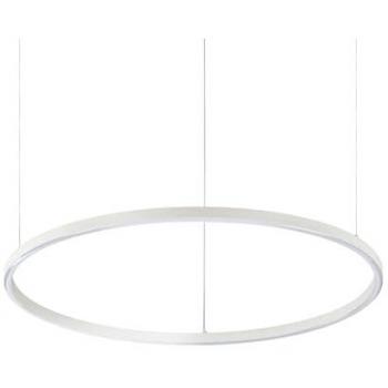 Lámpara de techo colgante LED integrada Ideal Lux Oracle, redonda, regulable, delgada, DALI, 70 cm, blanca, 3000 K
