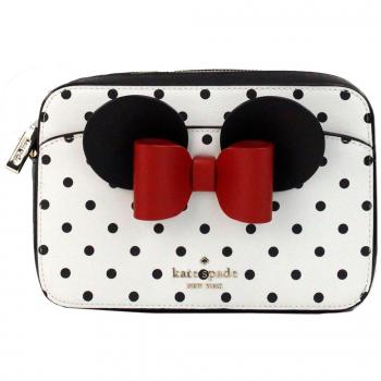 Kate Spade Disney Minnie Mouse Polka Dot Printed PVC Crossbody Camera Bag