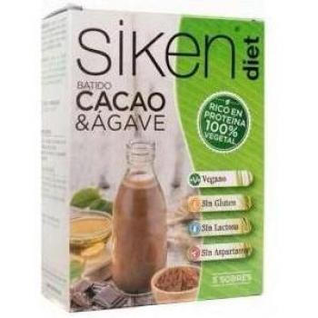 Siken Diet Batido Vegetal Cacao y Agave - 5 Unidades