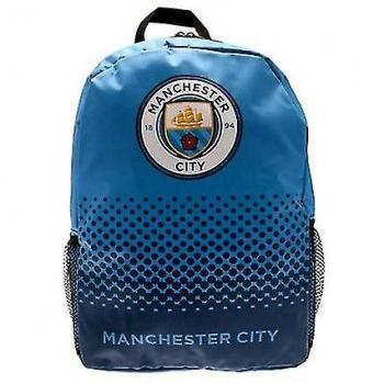 Mochila Unisex Fade Design Manchester City FC Ciudad del Hombre Negro/Blanco One Size