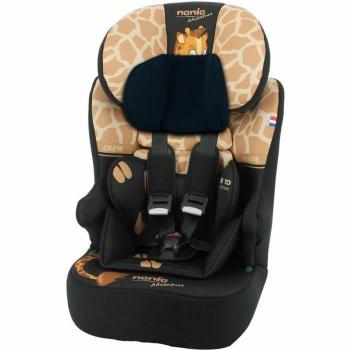 Silla para el Coche Nania Jirafa - Grupo 0+/1, homologada para niños desde el nacimiento hasta 18 kg, con sistema de seguridad de arnés de 5 puntos, respaldo reclinable en varias posiciones,