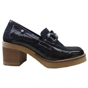 Mocasines de charol Dorking para mujer en color negro, talla 40