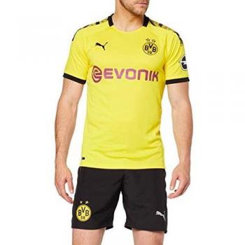 PUMA 1a Equipación 19/20 Borussia Dortmund Replica con Evonik Opel Logo Maillot, Hombre, Cyber Yellow Black, M
