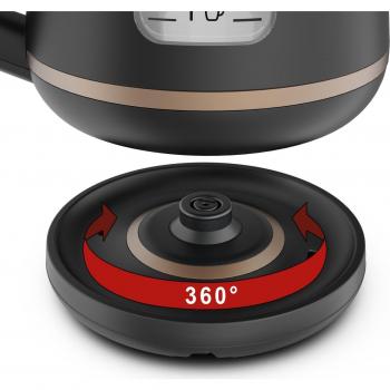 Tetera eléctrica Tefal KI533811 de 1 litro de capacidad, 2400 W de potencia, color negro