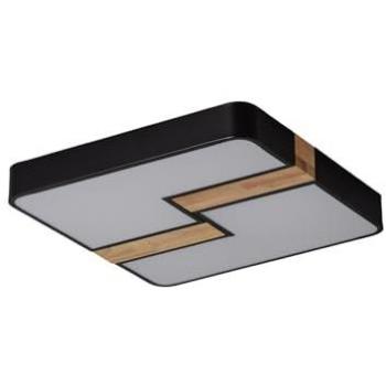 Plafón LED 35W Cuadrado Metal 480x480 mm CCT Seleccionable Brusk Negro