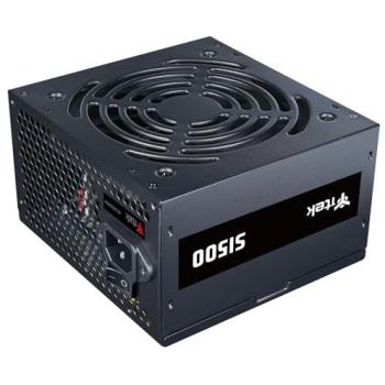 Fuente de Alimentación Itek SI500 500W ATX 20+4 Pin, Eficiencia 80 Plus, PFC Activo, Ventilador Silencioso de 12cm