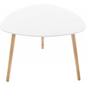 Mesa Auxiliar Milos Blanca 60x60cm - Diseño Moderno