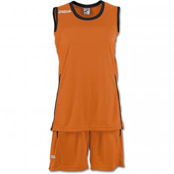 Joma Space II Camiseta y Pantalon Balonces, Mujer, Naranja, L