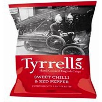 Tyrrells Sweet Chilli & Red Pepper Cris 150 g