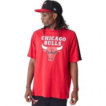 Camiseta New Era Unisex Chicago Bulls NBA Colour Block Oversized Roja