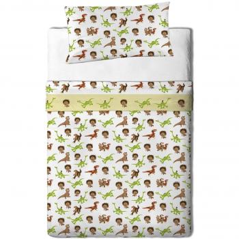 Disney Good Dinosaur Mountain - Juego de sabanas 3 piezas para cama de 90 cm
