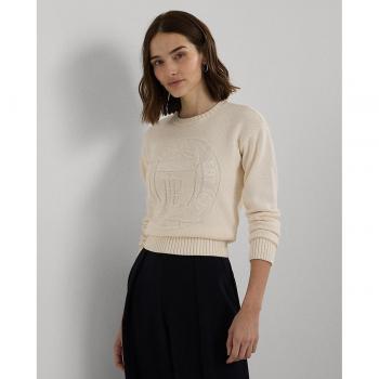 Ralph Lauren Women's Long Sleeve Cotton Sweater in Cream Yellow - Size XS