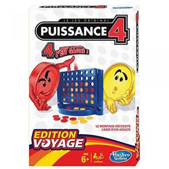 Conecta 4 Edición Viaje - Juego Portátil para 2 Jugadores, A partir de 6 Años