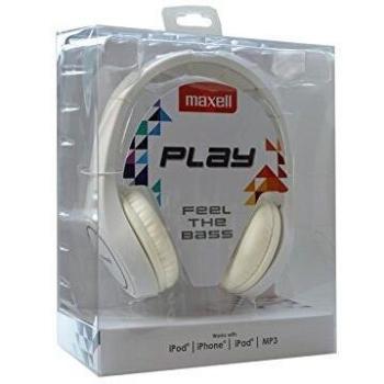 Maxell Play Circumaural Diadema Blanco - Auriculares