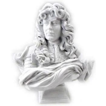 Estatuilla 'Louis Xiv' de color blanco.