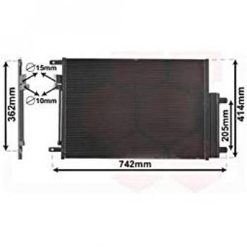 Condensador de Aire Acondicionado con Secador VAN WEZEL 21015702