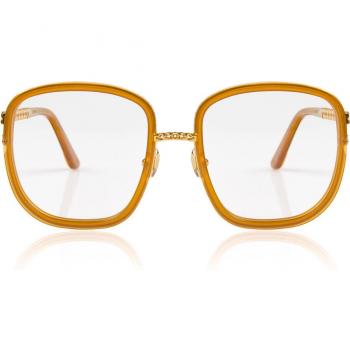 Anna-Karin Karlsson LUCKY LOVE - OPTICAL Fudge Women's Eyeglasses Brown 52mm with Blue Light Block