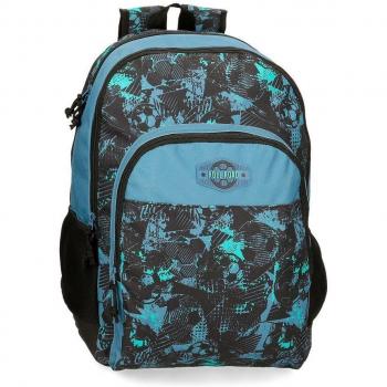 Mochila Escolar Roll Road Soccer con Dos Compartimentos