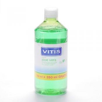 VITIS Colutorio Anticaries con Flúor y Aloe Vera Sabor Menta 1000ml