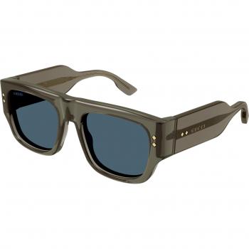 Gucci GG1262S Col. 003 Square Grey Sunglasses, Unisex, Gray, Size: 54 MM