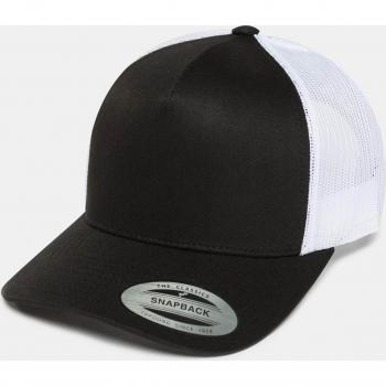 Flexfit 5-Panel Retro Trucker Cap - Two-Tone Black/White