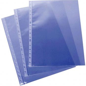 Grafoplas Caja 100 Unidades Funda PP A4 Liso Extra GALGA DE 11 TALADROS