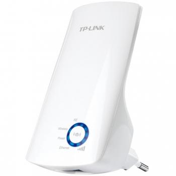 Amplificador de señal WiFi TP-LINK TL-WA850RE con puerto RJ45 y velocidad de 300MB