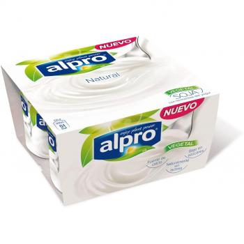 Alpro yogur vegetal natural pack de 4