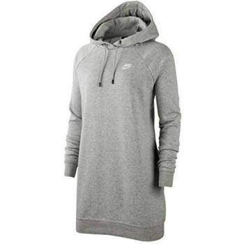 NIKE Sportswear Essential Vestido, Mujer, dk Grey Heather/White, L
