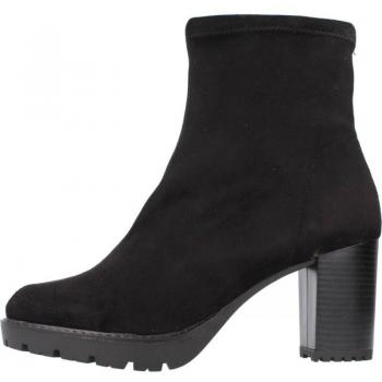 Botines de Mujer Miss Elastic Modelo 77673, color negro, diseño elegante, suela antideslizante, material sintético, cierre con cremallera lateral
