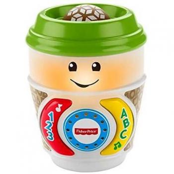 Fisher-Price GHJ04 Laugh & Learn On-The-Glow Coffee Cup, Interactive Baby Toy, Multicolour