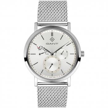 Reloj Hombre Gant G131027 - Reloj analógico, correa de acero inoxidable, resistencia al agua 50 metros, esfera en color negro, cristal mineral, movimiento de cuarzo