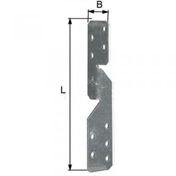 Anclaje para viga #1 250 x 32 mm galvanizado sendzimier Universal unidades 1 pcs