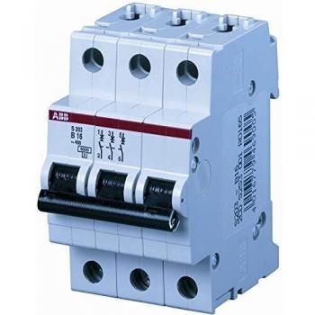 Interruptor automático ABB S203-C13, 3 polos, 13A, Curva Tipo C, Poder de corte 6 kA, System Pro M Compact, Montaje en Carril DIN