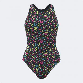 Bañador de natación mujer Santa Mónica negro