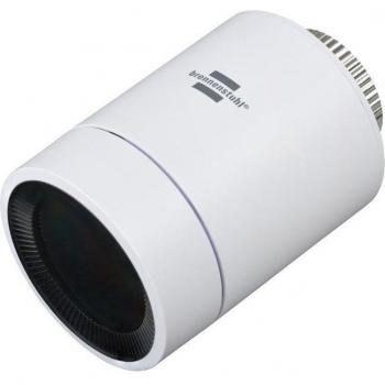 Termostato de calefacción Brennenstuhl 1294070 con válvula termostática de radiador, apto para uso en interior, compatible con Zigbee, Smart Home