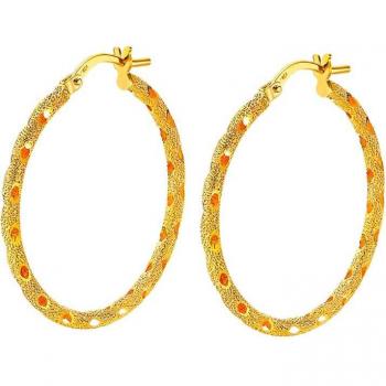 Pendientes Time Road AU00004 Basics Oro 9K Brillo