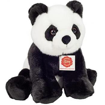 Teddy Hermann 92428 Panda Sentado 25 cm, Peluche