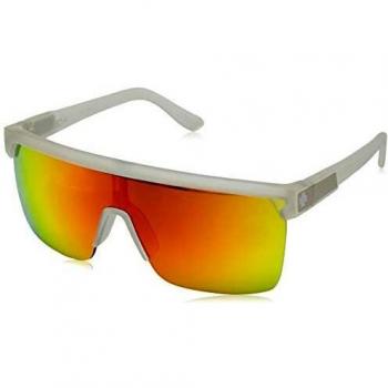 Spy Flynn 5050 HD Plus Matte Crystal Sunglasses with Grey Green Red Spectra Mirror