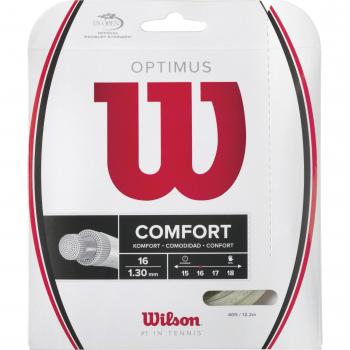 Wilson Tennissaite Optimus 16 Cordaje para Raquetas-Unisex, Blanco, 16G