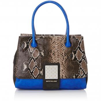 Thierry Mugler Amazone 2 - Bolso de hombro para mujer, azul