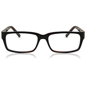 Rectangle Montura Completa Plástico Borgoña Gafas Recetadas para Hombre - Gafas Anti-Azules - SmartBuy Collection