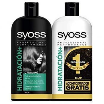 Syoss Hidratación + Champú 500 ml + Acondicionador 500 ml, Pack de 1