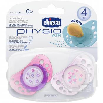 Chicco Chupete Physio Air Rosa 6-12M 2 Unidades